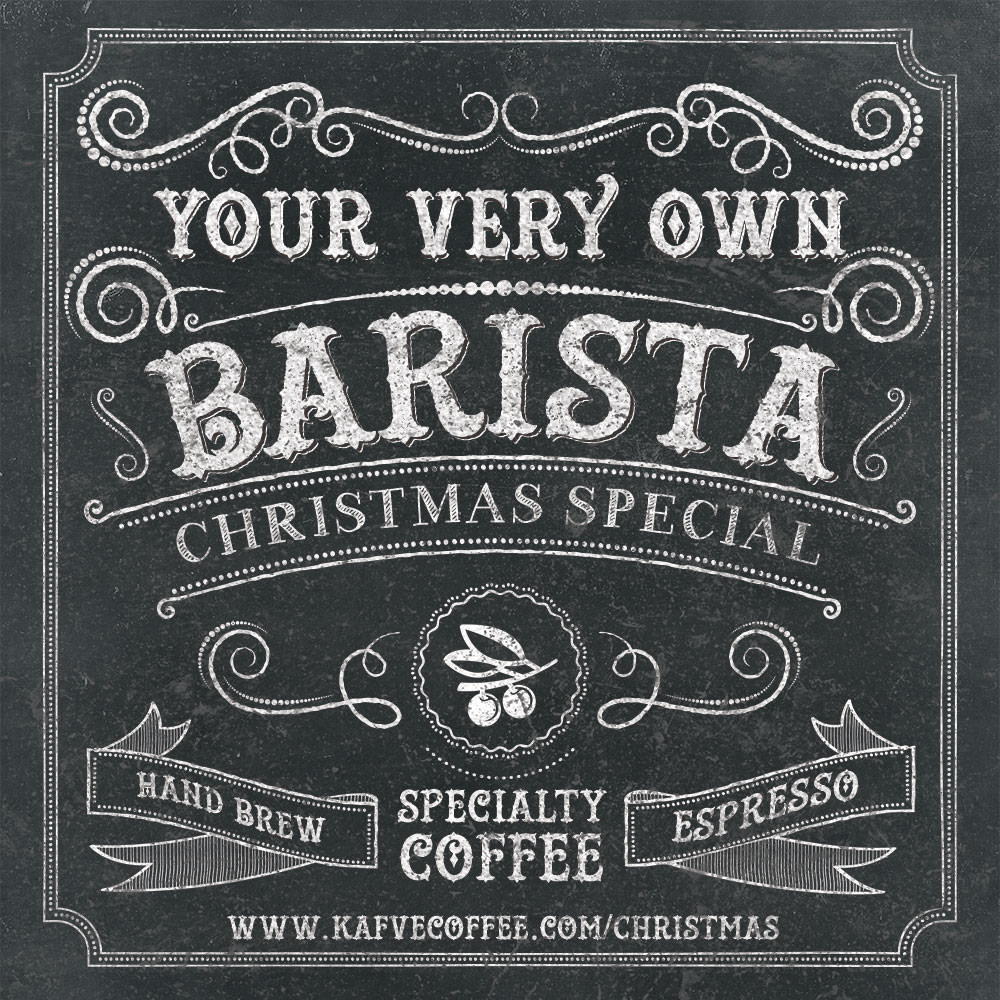 KAFVE Christmas Coffee Cart Promotion