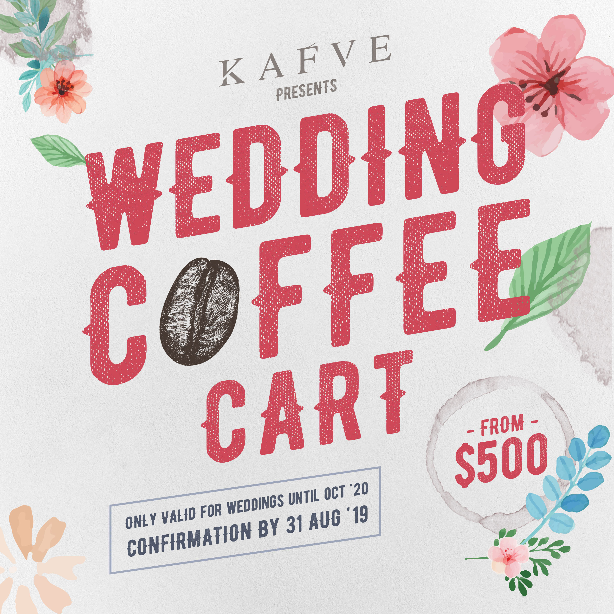 KAFVE Wedding Coffee Cart Promotion