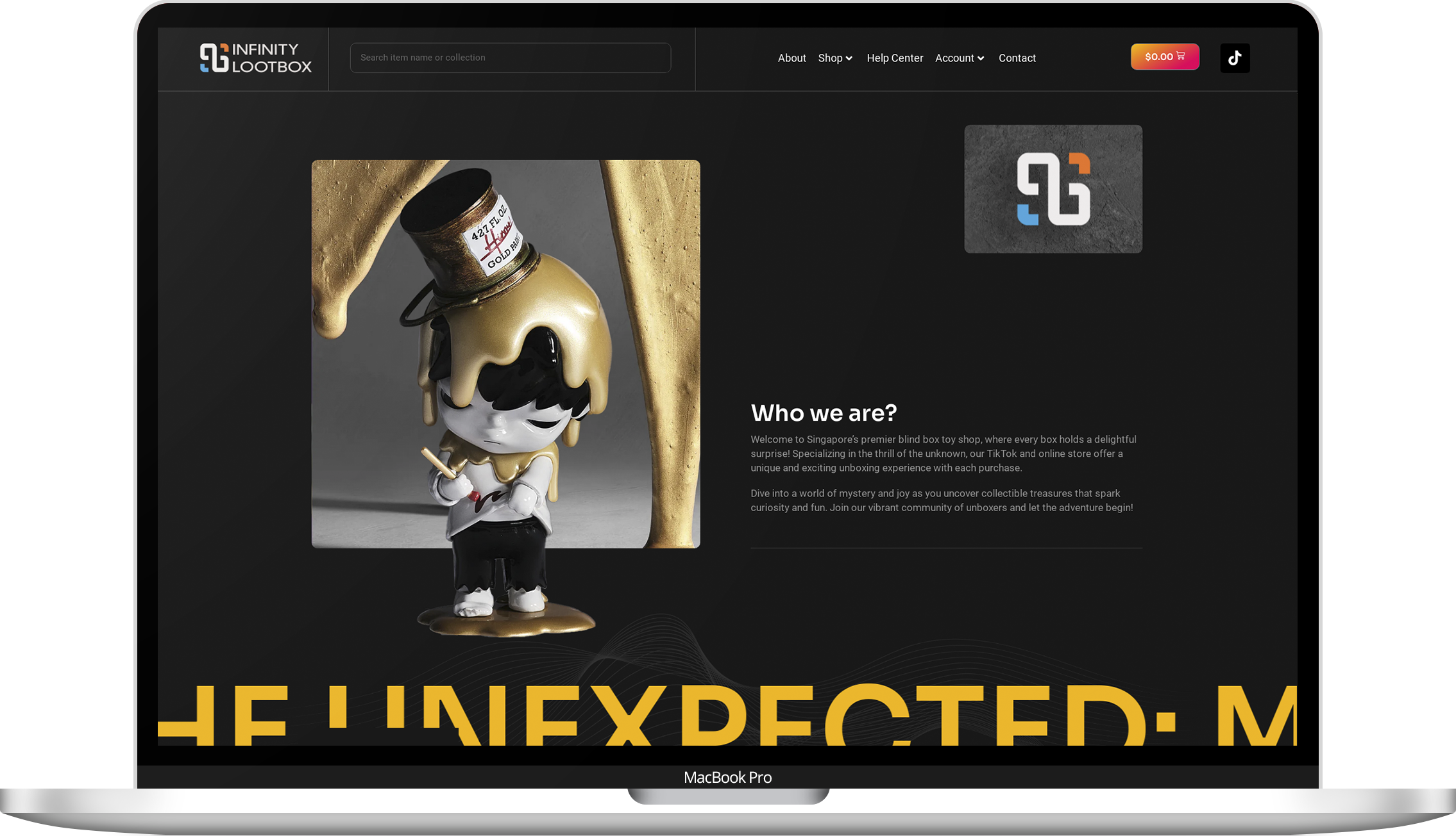 Infinity Lootbox About Us Page 1