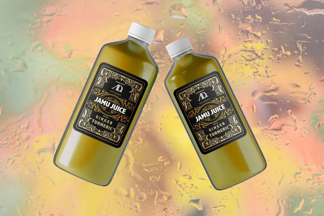 AD Live Jamu Juice Label