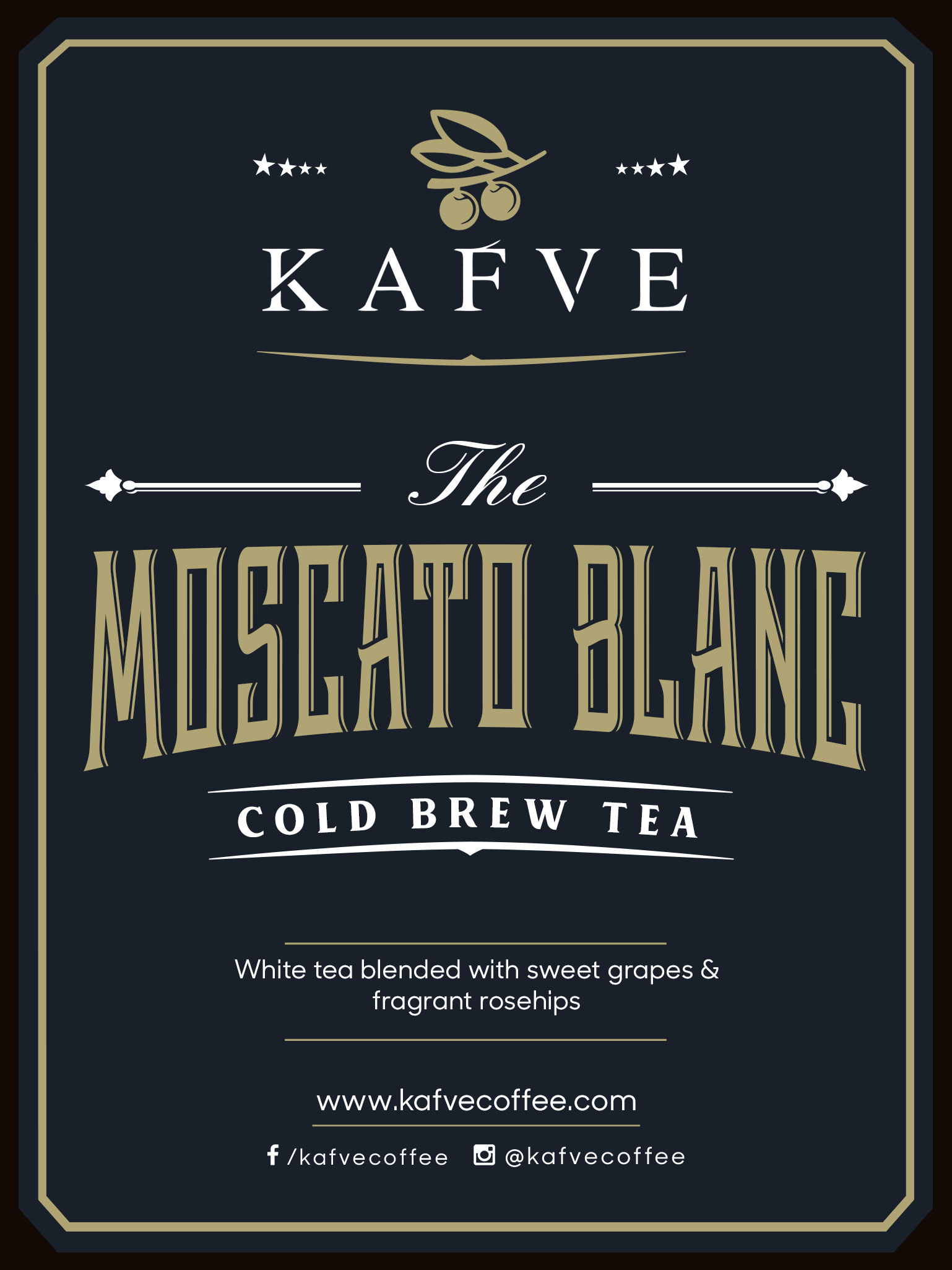 KAFVE Cold Brew Tea — Moscato Blanc